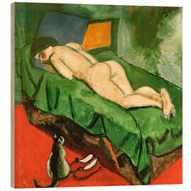 Holzbild Liegender Rückenakt, 1911