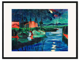 Gerahmter Kunstdruck Abend, 1922