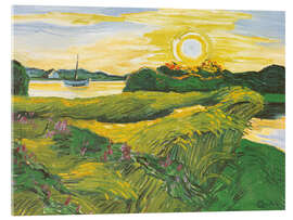 Acrylglasbild Feld mit Wicken, 1927 - Max Pechstein