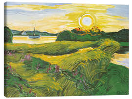 Leinwandbild Feld mit Wicken, 1927 - Max Pechstein