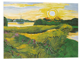 Hartschaumbild Feld mit Wicken, 1927