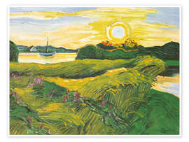 Wandbild Feld mit Wicken, 1927 - Max Pechstein