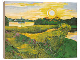 Holzbild Feld mit Wicken, 1927