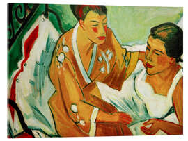 Acrylglasbild Das Paar (Interieur), 1921 - Max Pechstein