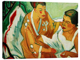 Leinwandbild Das Paar (Interieur), 1921 - Max Pechstein