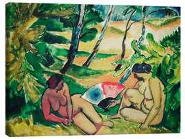 Leinwandbild Die Badenden, 1912