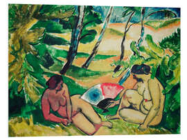 Hartschaumbild Die Badenden, 1912