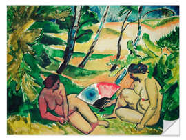 Wandsticker Die Badenden, 1912