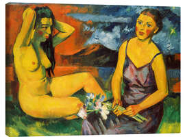 Leinwandbild Heilige und profane Liebe, 1924 - Max Pechstein