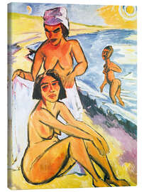 Leinwandbild Frauen an der Küste, 1919 - Max Pechstein