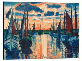 Alubild Sonnenuntergang in Leba Hafen, 1926 - Max Pechstein