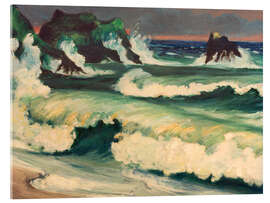 Acrylglasbild Stürmische See, 1924 - Max Pechstein