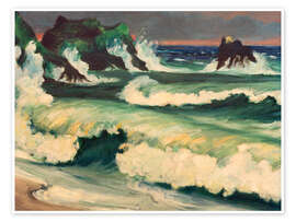 Wandbild Stürmische See, 1924 - Max Pechstein