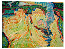 Leinwandbild Seine-Brücke mit kleinem Dampfer, 1908 - Max Pechstein