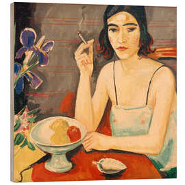 Holzbild Modellpause, 1925