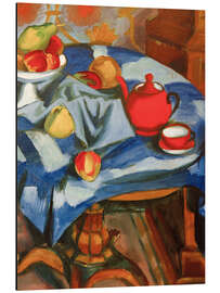 Alubild Das rote Teegeschirr, 1916 - Max Pechstein