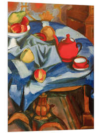 Hartschaumbild Das rote Teegeschirr, 1916 - Max Pechstein