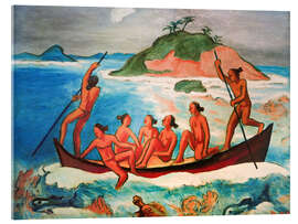 Acrylglasbild Fahrt über das Korallenriff, 1950 - Max Pechstein