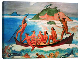 Leinwandbild Fahrt über das Korallenriff, 1950 - Max Pechstein