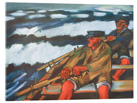 Acrylglasbild Fischer im Boot, 1923 - Max Pechstein