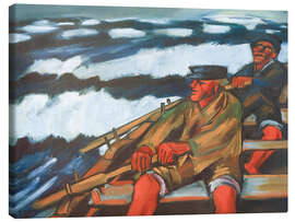Leinwandbild Fischer im Boot, 1923 - Max Pechstein