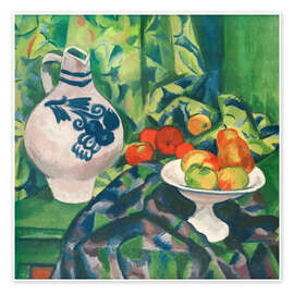 Poster Stillleben mit Fruchtschale, 1912