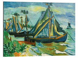 Alubild Keitelkähne in Nidden, 1920 - Max Pechstein