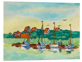 Acrylglasbild Morgens, 1954 - Max Pechstein