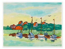 Wandbild Morgens, 1954 - Max Pechstein