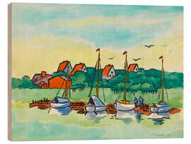 Holzbild Morgens, 1954 - Max Pechstein