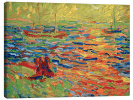 Leinwandbild Flusslandschaft, 1907 - Max Pechstein