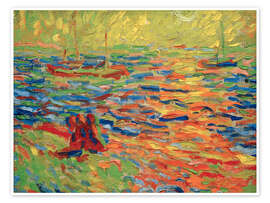 Wandbild Flusslandschaft, 1907 - Max Pechstein