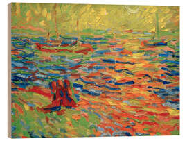 Holzbild Flusslandschaft, 1907 - Max Pechstein