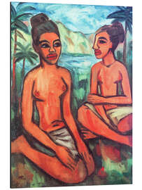 Alubild Zwei Frauen auf Palau, 1917 - Max Pechstein