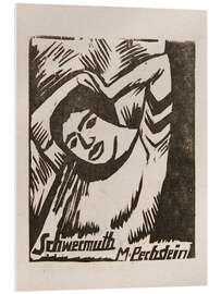 Acrylglasbild Ausstellung von Künstlergruppe Brücke, 1912 - Max Pechstein