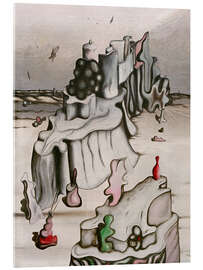 Quadro em acrílico The Tower of the West, 1931 - Yves Tanguy