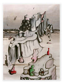 Wandbild Der Turm des Westens, 1931 - Yves Tanguy