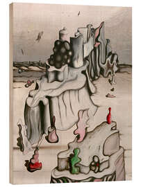 Holzbild Der Turm des Westens, 1931 - Yves Tanguy