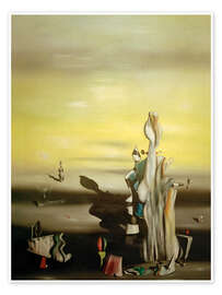Wandbild Abwesende Dame, 1942 - Yves Tanguy