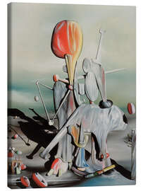 Tableau sur toile Through the birds, through fire, but not through glass, 1943 - Yves Tanguy