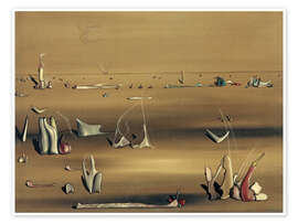 Wandbild Metaphysische Landschaft - Yves Tanguy