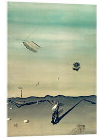 Acrylglasbild Das Flugzeug, 1929 - Yves Tanguy