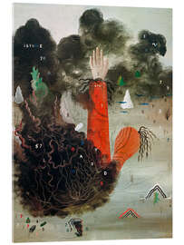 Acrylglasbild Die Hand in den Wolken, 1927 - Yves Tanguy