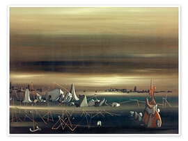 Wandbild Treffpunkt der Parallelen, 1935 - Yves Tanguy