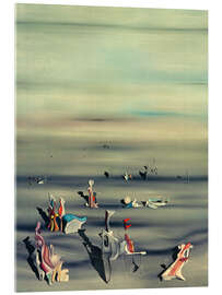 Acrylglasbild Möblierte Zeit - Yves Tanguy