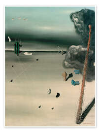Wandbild Mama, Papa ist verwundet!, 1927 - Yves Tanguy