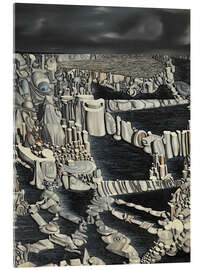 Acrylglasbild Imaginäre Zahlen, 1954 - Yves Tanguy