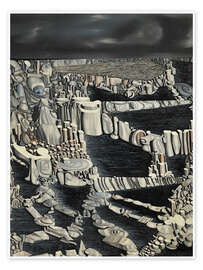 Wandbild Imaginäre Zahlen, 1954 - Yves Tanguy