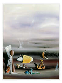 Wandbild Aufbau und Zerstörung, 1940 - Yves Tanguy