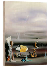 Holzbild Aufbau und Zerstörung, 1940 - Yves Tanguy